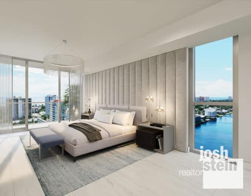 3000 Waterside Fort Lauderdale Bedroom View