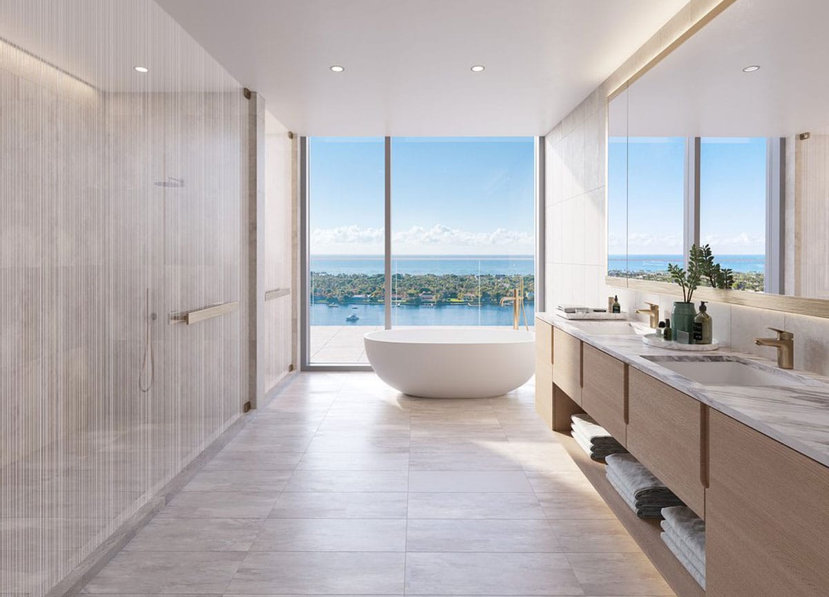 Olara Residences West Palm Beach Bathroom Design