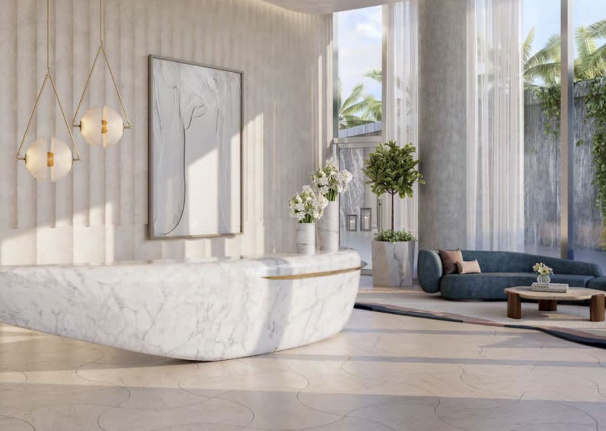 Lobby Rendering Of Rivage Bal Harbour