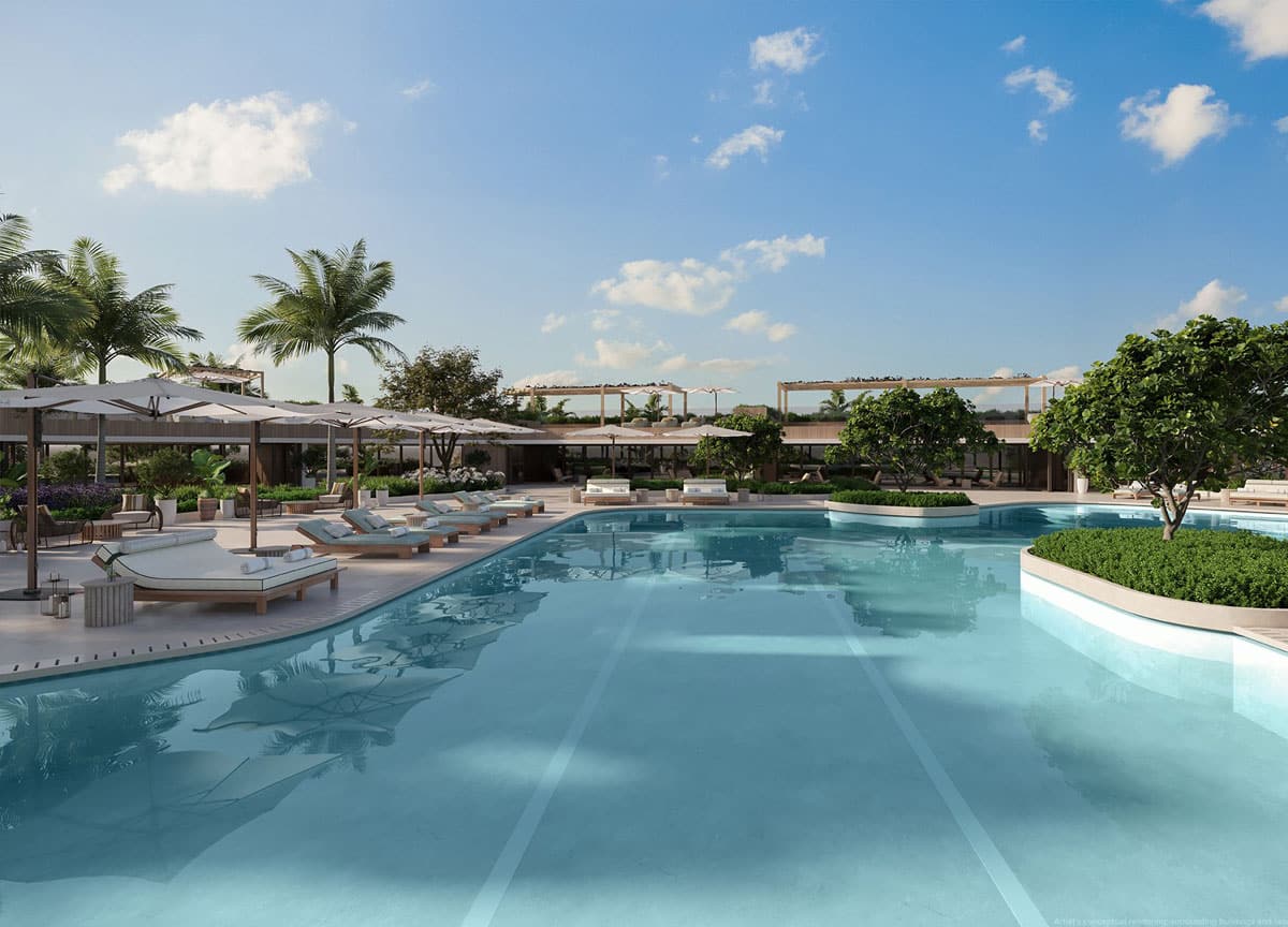 Luxury Pool At Six Fisher Island Miami