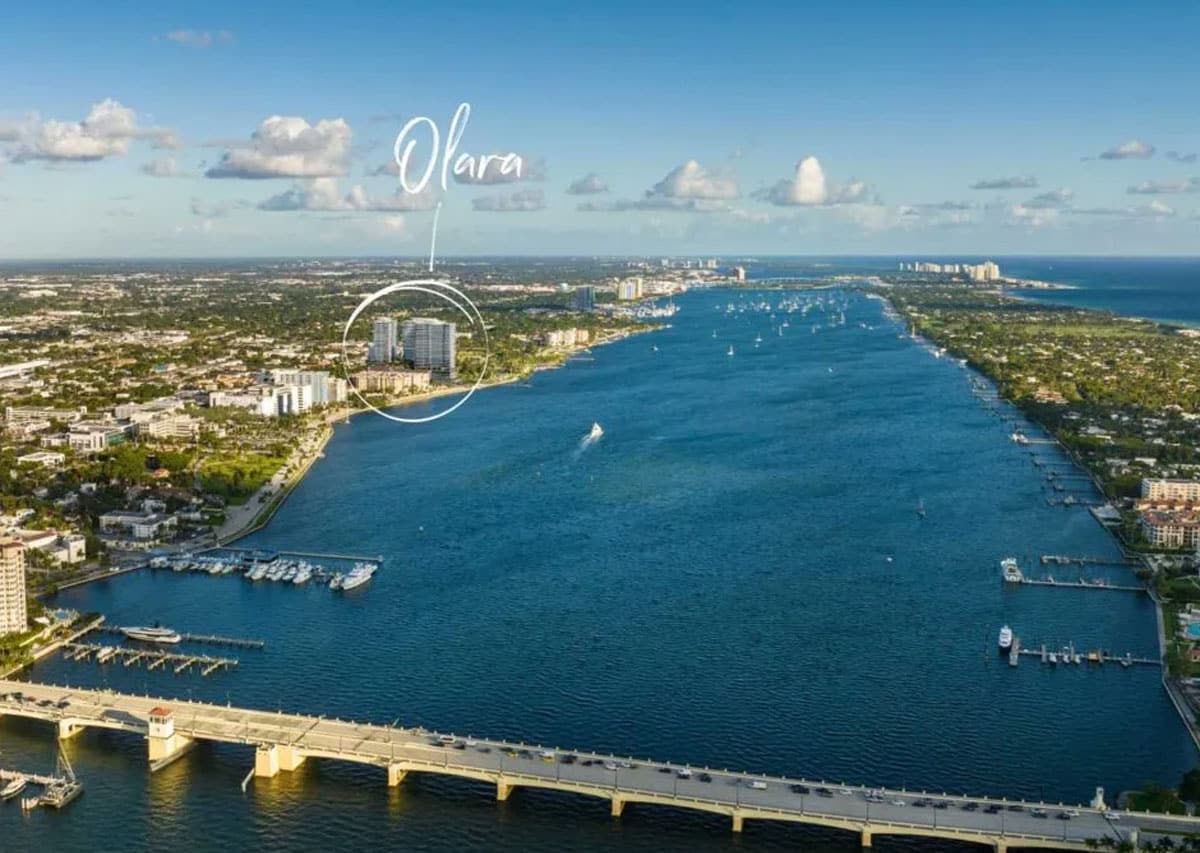 Olara West Palm Beach Location on the Waterfront