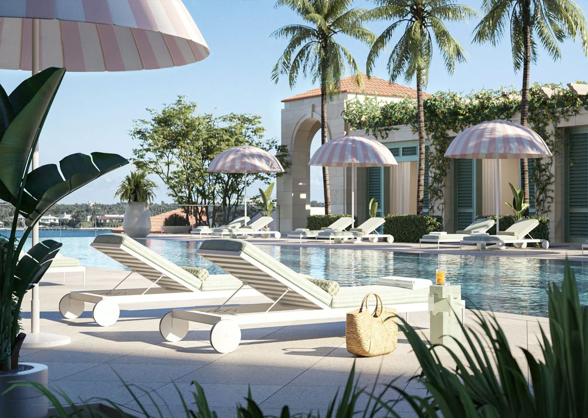 west palm beach condo pool view