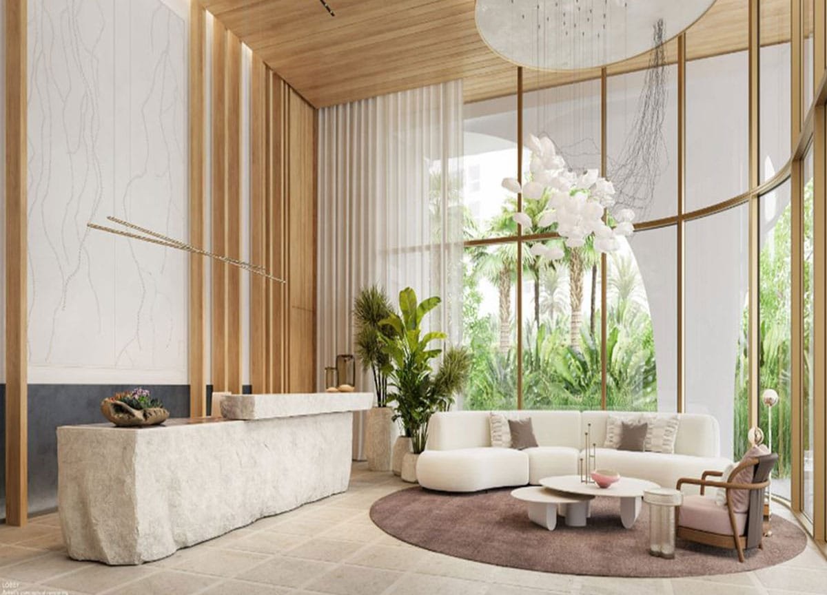 luxury condos in miami lobby overview